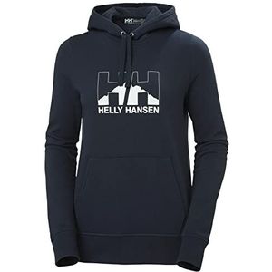 Helly Hansen W Nord Graphic Hoodie voor dames, 599 Navy