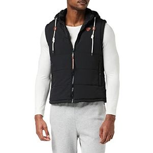 Lonsdale Polmear Vest met capuchon voor heren, zwart.