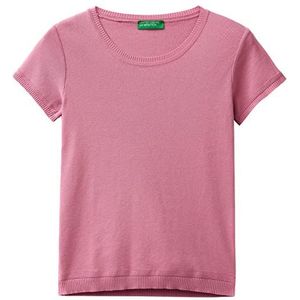United Colors of Benetton Mesh G/C M/M 1091d1m10 damessweater (1 stuk), Lichtroze 0c8