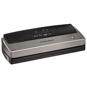 Hamilton Beach NutriFresh 78214 Vacuümmachine met starterset voor het afdichten van levensmiddelen, BPA-vrij, grijs