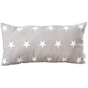 Roba Baumann Decoratief kussen 'Little Stars' - 60 x 30 cm - 100% katoen - rechthoekig babykussen voor kinderkamer