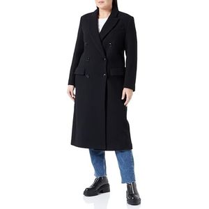 Sisley Womens 2HCLLN02V Manteau en laine Noir 100 Taille 40, Noir 100, 42