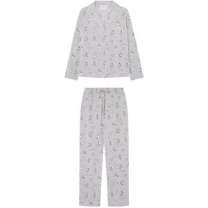 Women'secret Ensemble de pyjama pour femme, Imprimé gris, L