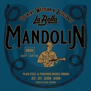 La Bella 880 H mandoline bronzen snaren 012/040
