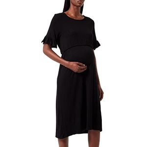 Noppies Leon jurk voor dames met korte mouwen, Zwart - P090