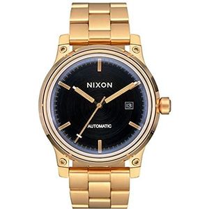 Nixon Herenhorloge, analoog, kwarts, met armband van roestvrij staal, A1294-513-00, goud/zwart, armband, goud/zwart, Armband