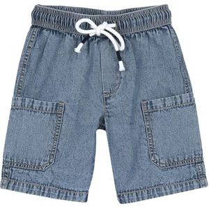 Chicco, Short pour enfant, confortable, avec des graphismes modernes et à la mode, en coton doux, lavable en machine, vêtements enfant et garçon, conçu en Italie, Denim, 4 ans