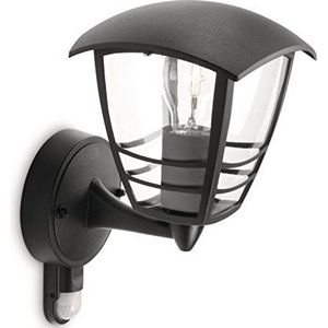 Philips Creek buitenwandlamp - met sensor - zwart