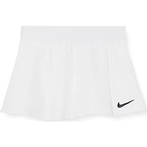 Nike Victory tennisrok voor meisjes, Wit/Zwart
