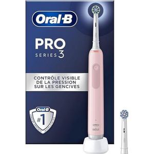 Oral-B Pro Series 3 Roze Elektrische Tandenborstel, 2 Borstels