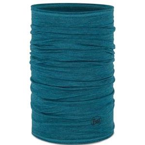 Buff Modieuze sjaal van lichte merinowol, blauwgroen, eenheidsmaat