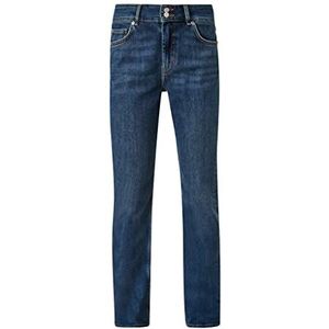 s.Oliver Karoline Lange damesbroek, Donkerblauwe stretch denim