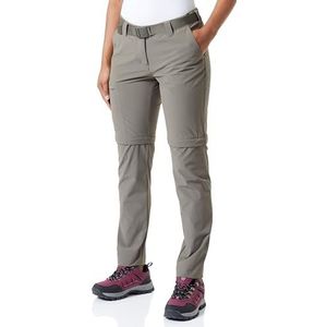 Maier Sports Outdoor broek afritsbare Inara Slim Zip - Inara Slim Rits - Dames, Bruin