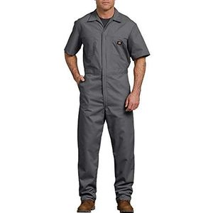 Dickies Short-sleeve Coverall werkpakken voor heren, grijs, 3XL Altviool, grijs.