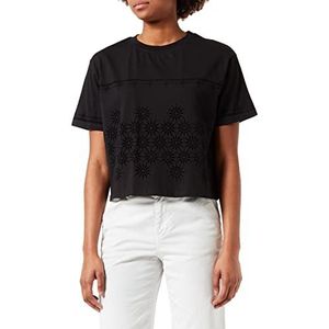 Desigual TS_Padel T-shirt voor dames, zwart.