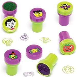 Baker Ross AC436 zelfkleur-stempel voor Halloween, 10 stuks