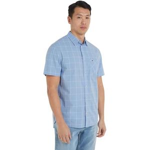 Tommy Jeans Casual overhemden voor heren, Matig blauw