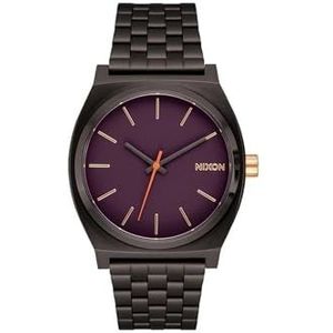 Nixon Analoog herenhorloge met roestvrijstalen armband A045-5270-00, zwart, zwart.