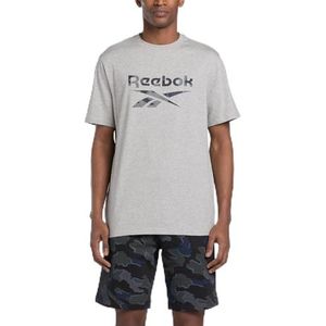 Reebok T-shirt camouflage moderne pour homme, Mgreyh, XS