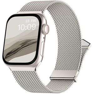 Metalen armband compatibel met Apple Watch 38 mm, 40 mm, 41 mm, 42 mm, 44 mm, 45 mm, 49 mm, roestvrij staal armband met magneetsluiting voor Apple Watch SE Series 8, 7, 6, 5, 4, 3, 2, 1, Ultra, 42 mm/