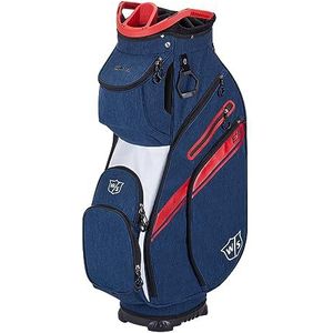 Wilson Staff Golftas, EXO II, trolleytas, tot 14 clubs, blauw/wit/rood, 2,3 kg, WGB6650NA