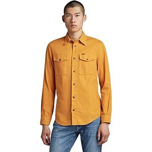 G-STAR RAW Heren T-shirt Marine Slim, Geel (Dull Yellow Gd D20165-7647-D849)