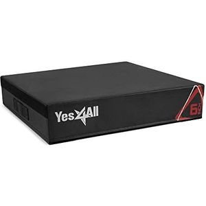 Yes4All CM5X Plyo Verstelbare opvouwbare box van zacht schuim voor springtraining, fitness en conditionering (15,2 cm, zwart-15,2 cm, A. Zwart-15,2 cm