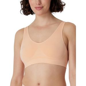 Schiesser Bustier nahtlos-Sous-vêtements classiques sans couture pour femme, Peach Whip_181105, S, Peach Whip_181105, S