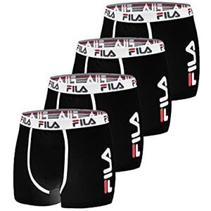 Fila Fila Boxer Fi/1bcx4/Fu5040 Boxershorts voor heren, 4 stuks, N