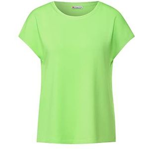 Street One T-shirt voor de zomer, basic, groen (Peppy Green)
