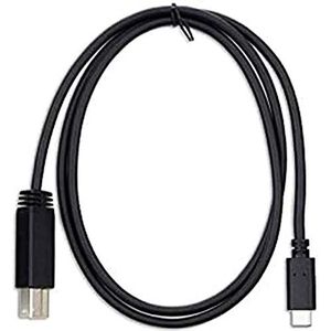 Targus ACC924EUX USB-C naar USB B-kabel, 100 cm, 10 GB, 3 A, zwart