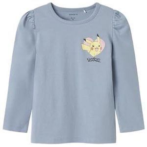 NAME IT Nmfjyra Pokemon Ls Top Sky Nmfjyra Pokemon Ls Top Sky Meisjes (1 stuk), Oud blauw