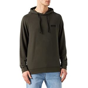 BOSS Trendy H Regular Fit hoodie met folie-print, Open Green361