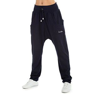 WINSHAPE Wh13 Sweatpants voor dames en heren, uniseks, 4 zakken, dansbroek, yoga, pilates, vrije tijd, sport, Nachtblauw.