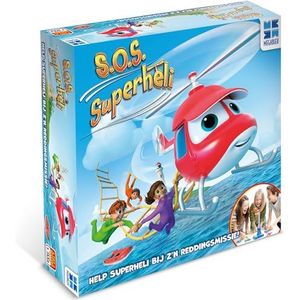 Megableu | SOS Super Heli | Actiespel, gezelschapsspel voor kinderen | vanaf 5 jaar | van 2 tot 4 spelers | 678142