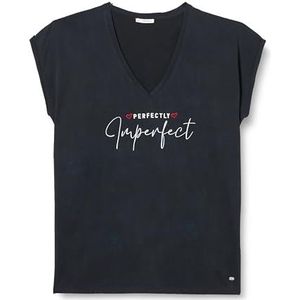 KEY LARGO T-shirt à col en V parfait pour femme, Noir (1100), XXL