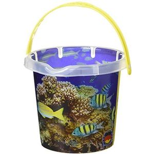 Theo Klein 2102 Aqua Action Coral Reef emmer, 1 liter, robuuste emmer voor zandbak en zee, speelgoed voor kinderen vanaf 1 jaar