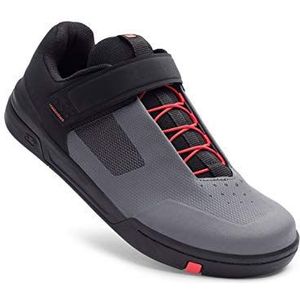 Crank Brothers Speed Lace uniseks fietsschoenen, grijs/zwart/rood, 43,5 EU