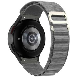 LKQASD Sport Alpine Loop Compatible avec Galaxy Watch 6 44 mm 40 mm Classic 43 mm 47 mm Bracelet en nylon avec crochet G Watch 5 Pro 4 Classic Strap (Color : Dark gray 05, Size : Galaxy 5 44mm)