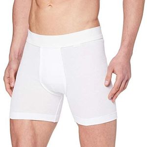 CALIDA New Boxer Cotton 1:1, wit-wit (wit 001), maat L, heren, Wit.