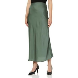 Vila Lange rok voor dames, hoge taille, Groen