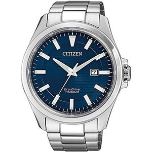 Citizen Eco-Drive BM7470-84L herenhorloge met Super Titanium armband, zilver, armband, zilver., Armband