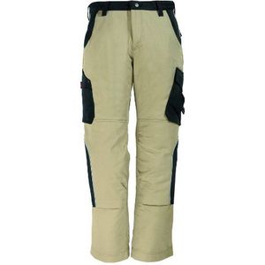 FHB Bruno 130430-1320-84 werkbroek maat 84 beige/zwart