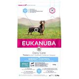 Eukanuba Daily Care Weight Control voor kleine en middelgrote rassen - vetarm hondenvoer voor gewichtsbehoud of voeding bij obesitas, 2,3 kg