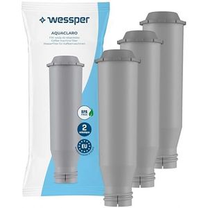 Wessper 3 filterpatronen voor volautomatische koffiemachines, compatibel met Krups F088, Nivona, Siemens, Bosch AEG koffiezetapparaten