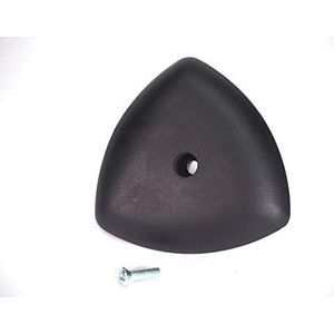 Sanfor | Snelkookpanknop aanpasbaar aan Magefesa Star | schroeven inbegrepen | zwart | blister compatibel | driehoekige knop voor snelkookpan | 7 x 7 x 3 cm