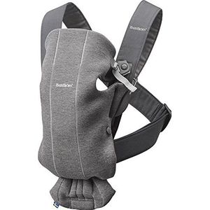 BabyBjörn Porte-bébé Mini en jersey 3D Gris foncé