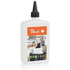 Peach PS100-05 Papiervernietigerolie, inhoud 355 ml, onderhoud van je papiervernietiger, geschikt voor alle papiervernietigers