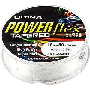Ultima Powerflex TS Tapered Leader, transparent, 15,0lb/6.8kg < 50.0lb/23.0kg