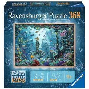 Ravensburger EXIT Puzzel Kids - 13394 in het onderwaterbereik - 368 stukjes puzzel voor kinderen vanaf 9 jaar, kinderpuzzel